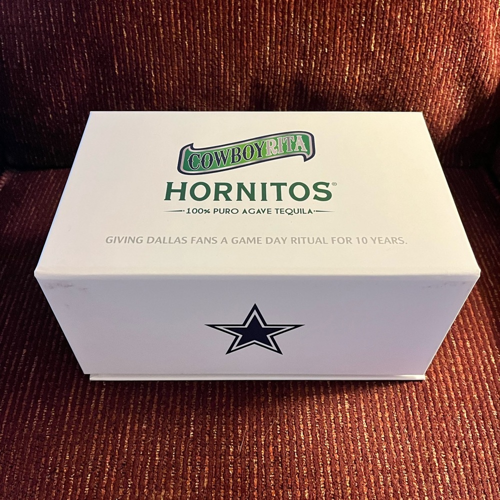 Cowboyrita Hornitos 100% Puro Agave Tequila Glasses, Boxed Set - Dallas Cowboys